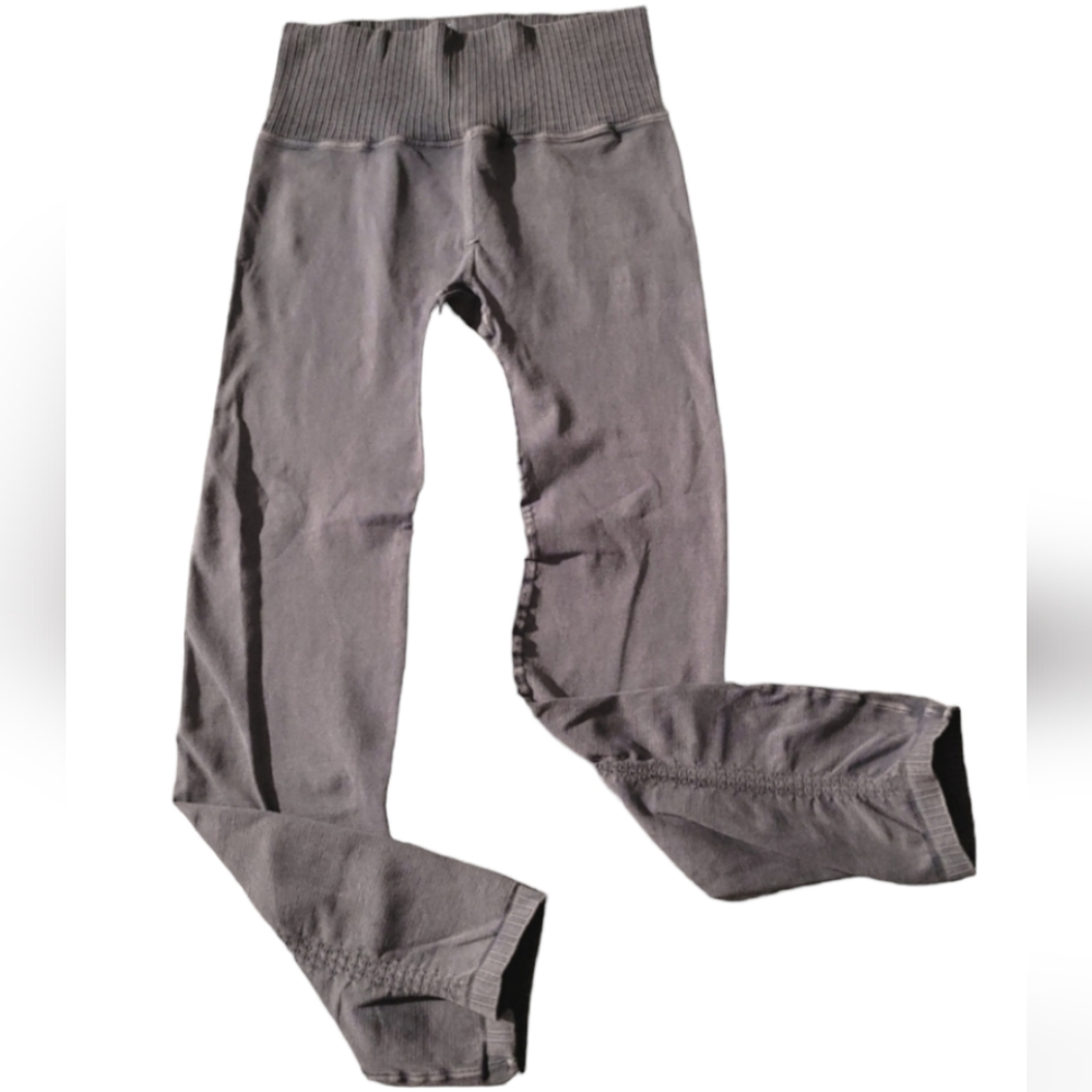 NWOT Free People Good Karma high rise leggings gray - Picture 2 of 2